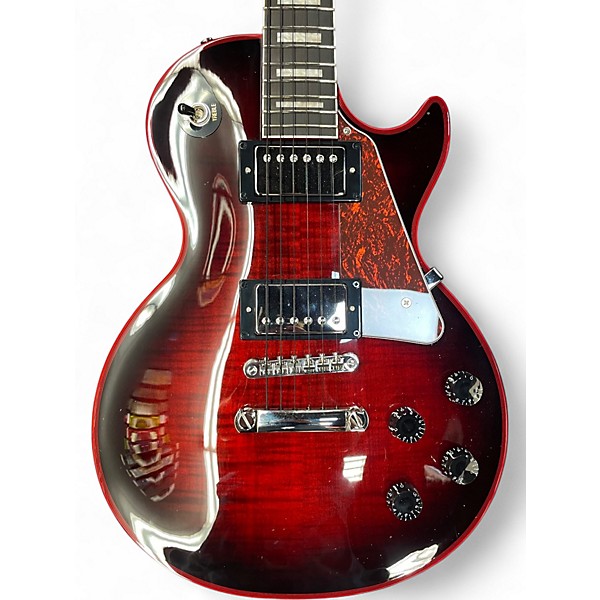 Used Epiphone Les Paul Custom Red Widow Trans Red Solid Body Electric Guitar