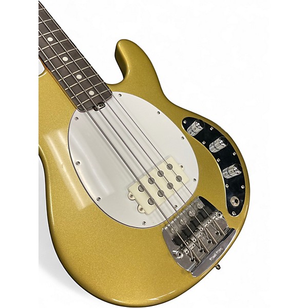 Used Ernie Ball Music Man Stingray Classic 4 String Eldorado Gold Electric Bass Guitar