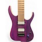 Used Skervesen Raptor 7 Trans Purple Trans White Solid Body Electric Guitar