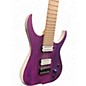 Used Skervesen Raptor 7 Trans Purple Trans White Solid Body Electric Guitar