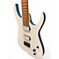 Used Skervesen Raptor 6 Trans White Trans Teal Solid Body Electric Guitar