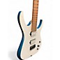 Used Skervesen Raptor 6 Trans White Trans Teal Solid Body Electric Guitar