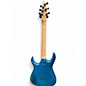 Used Skervesen Raptor 6 Trans White Trans Teal Solid Body Electric Guitar