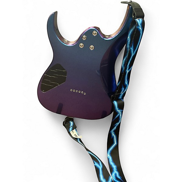 Used Ibanez GIO GRG121SP Blue Metal Chameleon Solid Body Electric Guitar