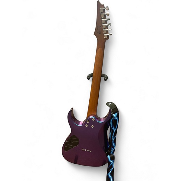 Used Ibanez GIO GRG121SP Blue Metal Chameleon Solid Body Electric Guitar