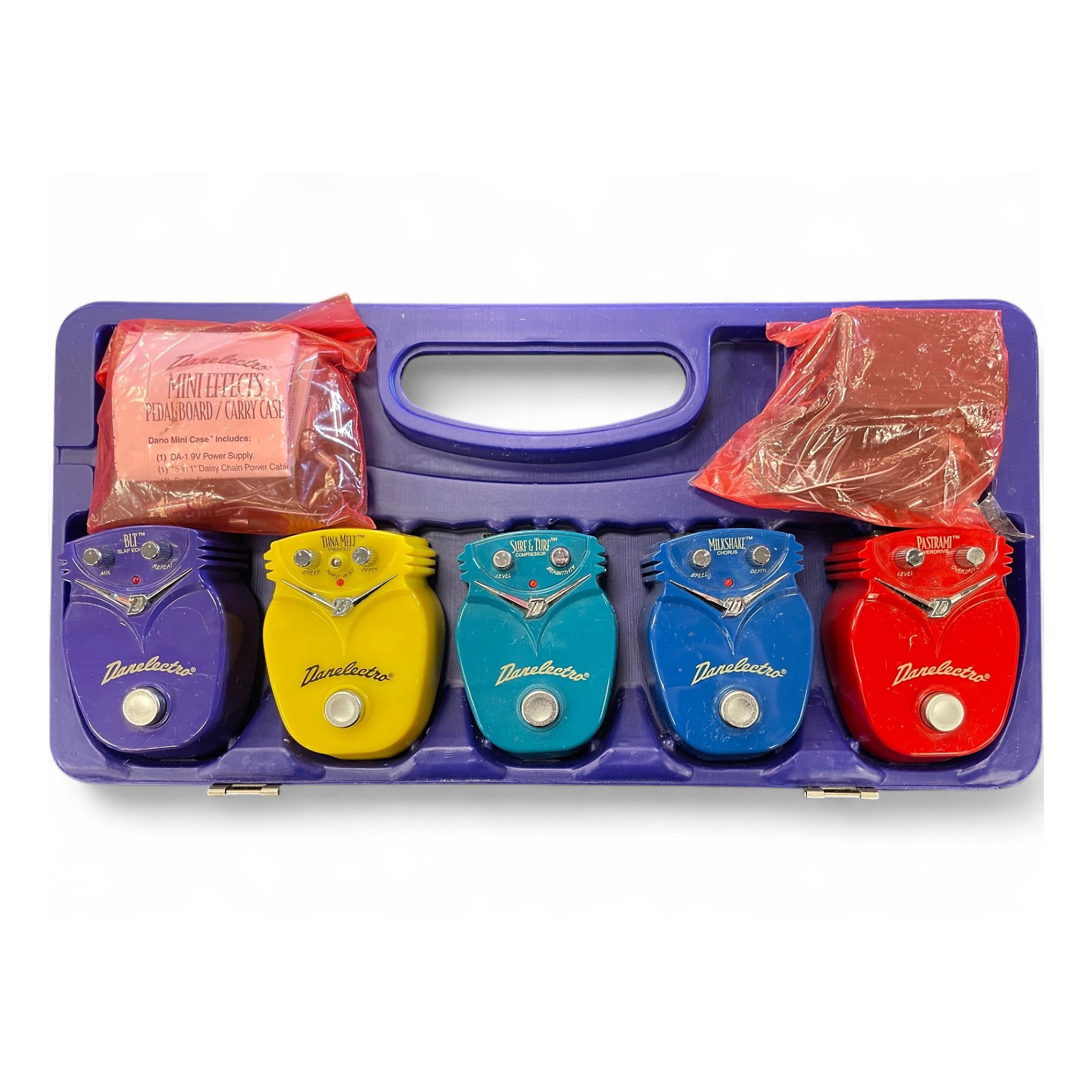 【レア】 Danelectro DJシリーズ 専用ボード & エフェクター 5個 Used Danelectro DJC Mini Pedal Board | Guitar Center