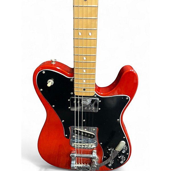 Used Fender MIM '72 REISSUE CUSTOM Red Solid Body Electric Guitar