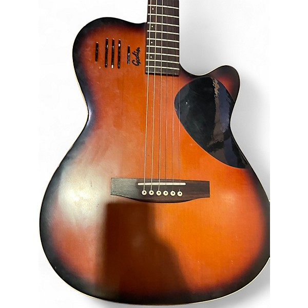 Used Godin A6 Ultra Brown Sunburst Acoustic Electric Guitar