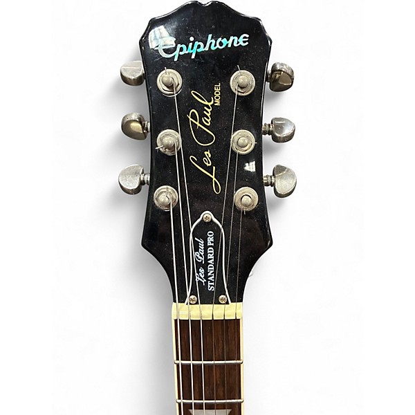 Used Epiphone Les Paul Standard Pro Trans Blue Solid Body Electric Guitar