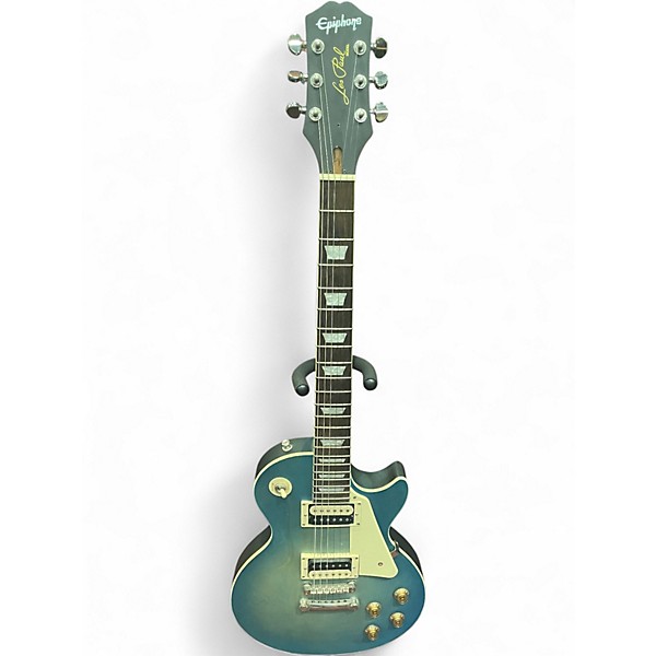 Used Epiphone Les Paul Traditional Pro IV blue Solid Body Electric Guitar