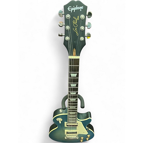 Used Epiphone Les Paul Traditional Pro IV blue Solid Body Electric Guitar