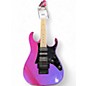 Used Ibanez Genesis Collection Purple Neon Solid Body Electric Guitar thumbnail