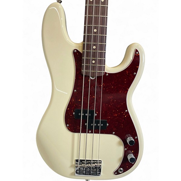 Used Fender American Professional Precision Bass Vintage White Electric Bass Guitar