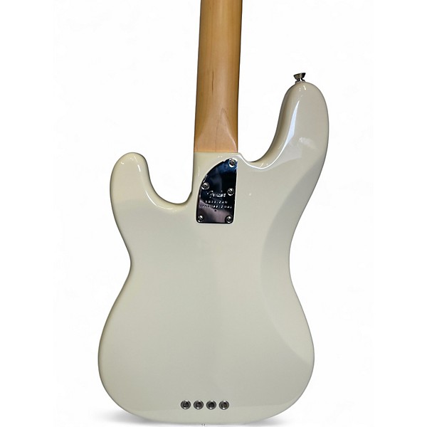 Used Fender American Professional Precision Bass Vintage White Electric Bass Guitar