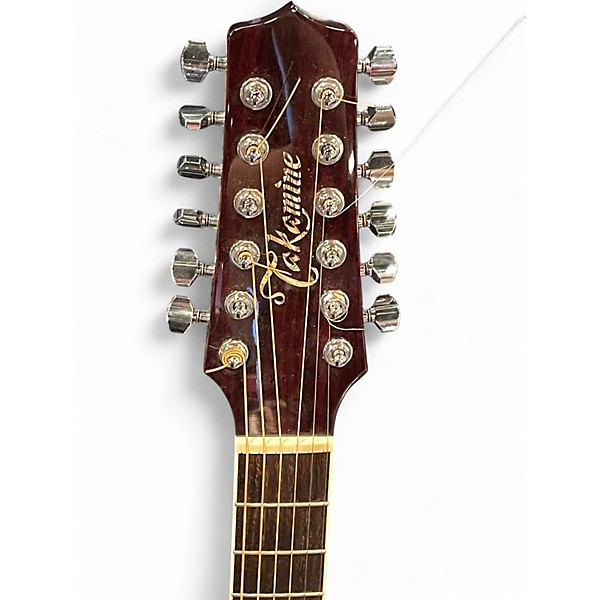Used Takamine JJ325SRC12 John Jorgenson Signature RED SATIN 12 String Acoustic Electric Guitar