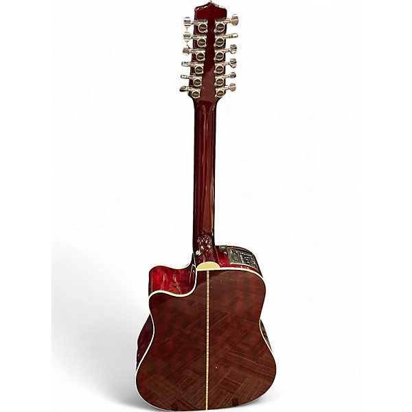 Used Takamine JJ325SRC12 John Jorgenson Signature RED SATIN 12 String Acoustic Electric Guitar