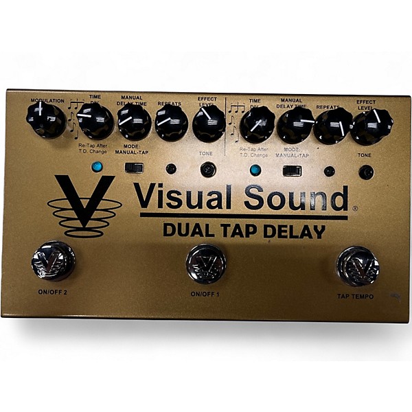 Used Visual Sound V3DTD Dual Tap Delay Effect Pedal
