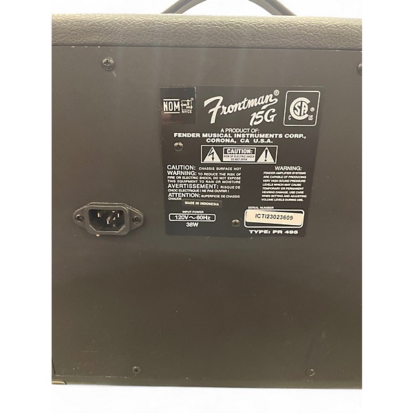Used Fender Frontman 15G 15W Guitar Combo Amp