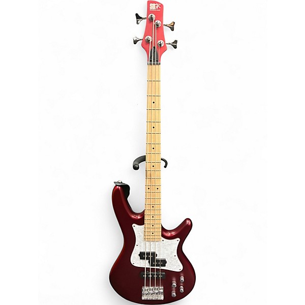 Used Ibanez SRMD200 Satin Red Electric Bass Guitar