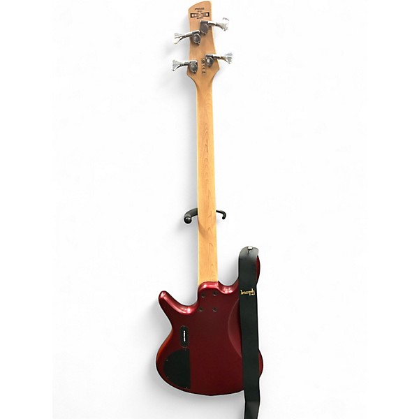 Used Ibanez SRMD200 Satin Red Electric Bass Guitar