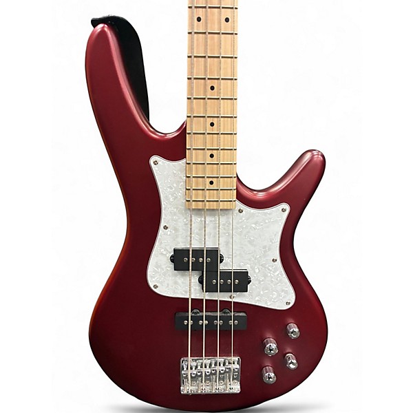 Used Ibanez SRMD200 Satin Red Electric Bass Guitar