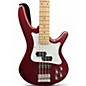Used Ibanez SRMD200 Satin Red Electric Bass Guitar