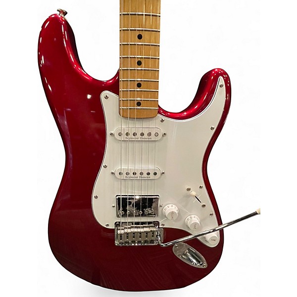 Used Fender Standard Stratocaster HSS Candy Apple Red Solid Body Electric Guitar