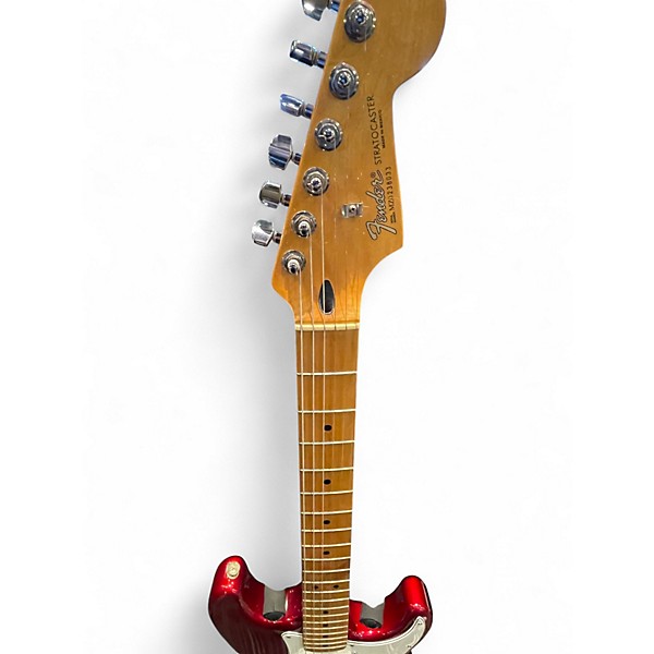 Used Fender Standard Stratocaster HSS Candy Apple Red Solid Body Electric Guitar