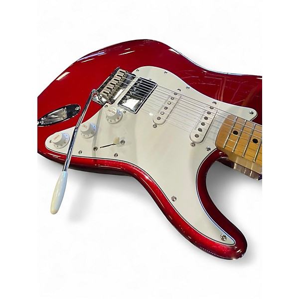Used Fender Standard Stratocaster HSS Candy Apple Red Solid Body Electric Guitar