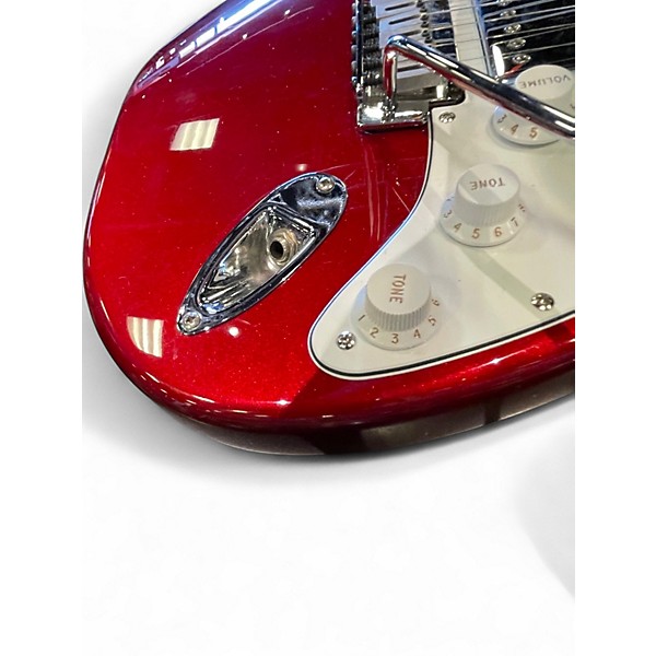 Used Fender Standard Stratocaster HSS Candy Apple Red Solid Body Electric Guitar