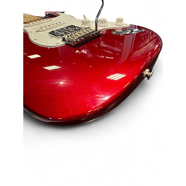 Used Fender Standard Stratocaster HSS Candy Apple Red Solid Body Electric Guitar