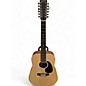 Used Martin dx2 Natural 12 String Acoustic Electric Guitar