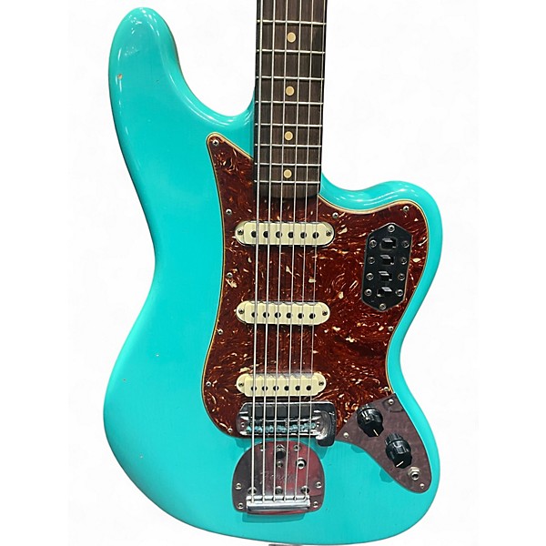 Used Fender Bass VI Surf Green Electric Bass Guitar