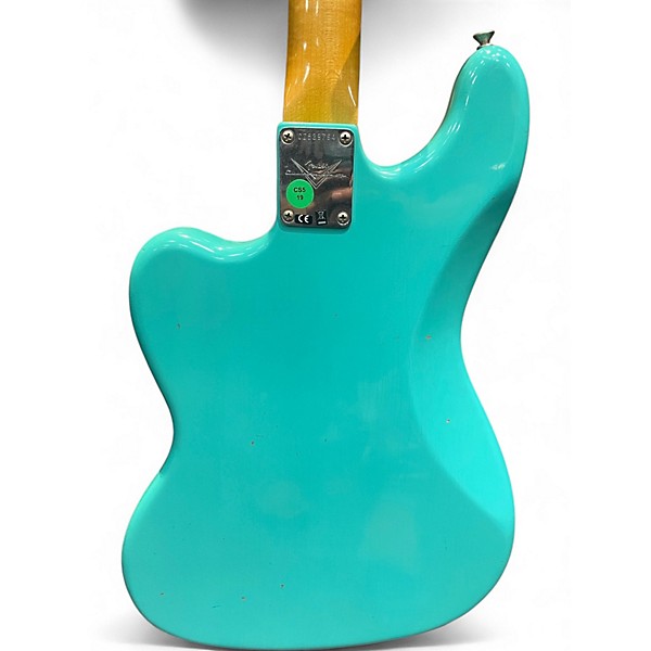 Used Fender Bass VI Surf Green Electric Bass Guitar