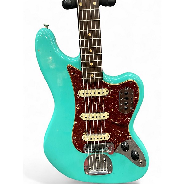Used Fender Bass VI Surf Green Electric Bass Guitar