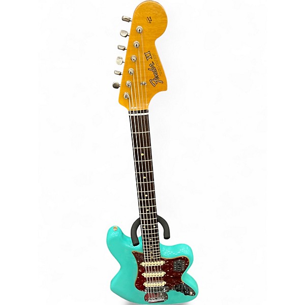 Used Fender Bass VI Surf Green Electric Bass Guitar