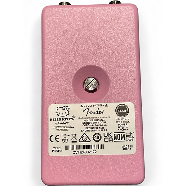 Used Fender HELLO KITTY FUZZ PINK Effect Pedal