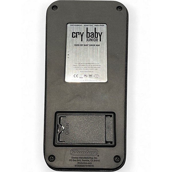 Used Dunlop CBJ95 CRY BABY JUNIOR WAH Effect Pedal