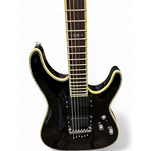 Used Schecter Guitar Research C1 ELITE BLACK Solid Body Electric Guitar