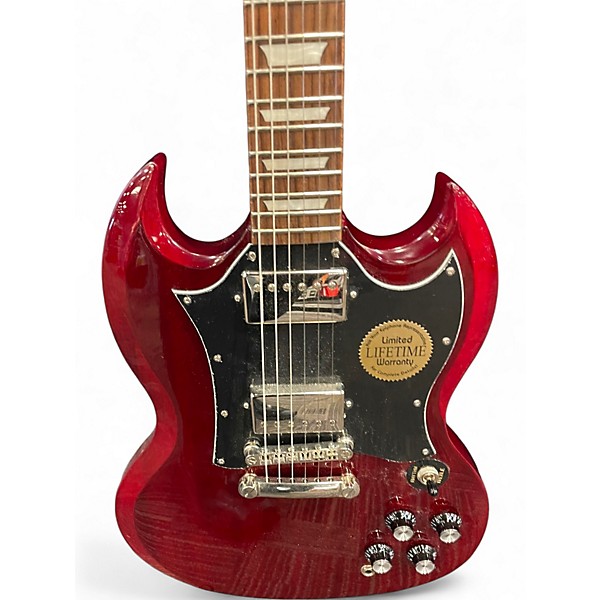 Used Epiphone SG Cherry Solid Body Electric Guitar