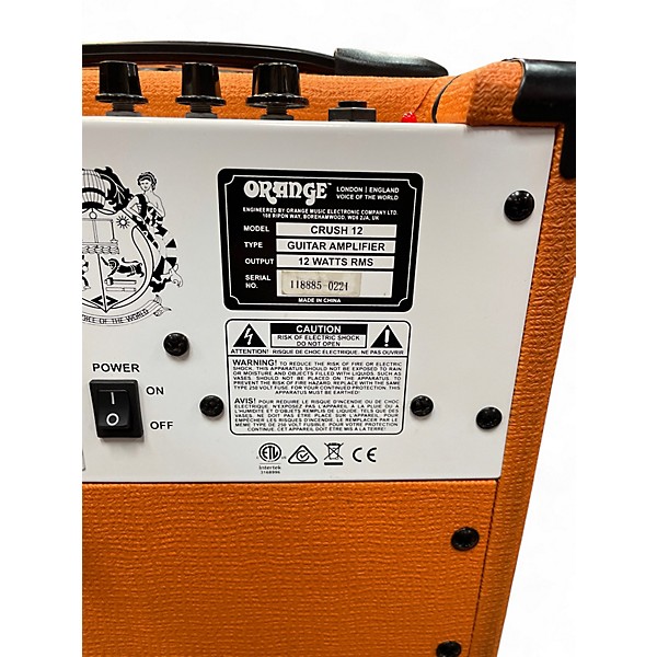 Used Orange Amplifiers Crush 12 Guitar Combo Amp