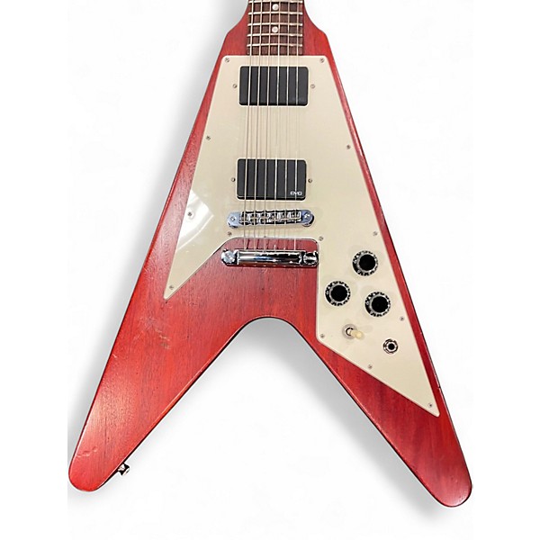 Used 2009 Gibson Flying V Burgundy Solid Body Electric Guitar