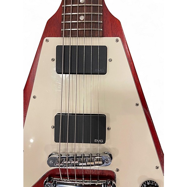 Used 2009 Gibson Flying V Burgundy Solid Body Electric Guitar