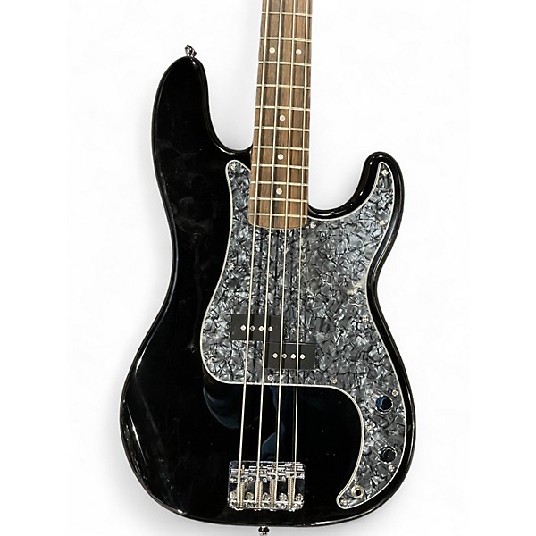 Used Squier Precision Bass Black Electric Bass Guitar