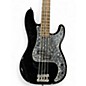 Used Squier Precision Bass Black Electric Bass Guitar