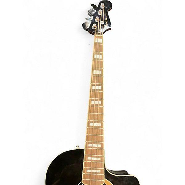 Used Fender Kingman 4-String Black Acoustic Bass Guitar