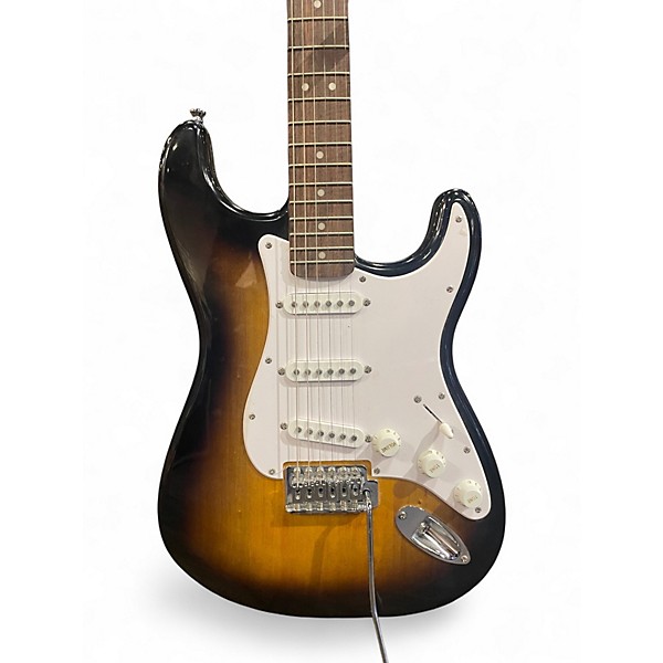 Used Squier Stratocaster 2 Tone Sunburst Solid Body Electric Guitar