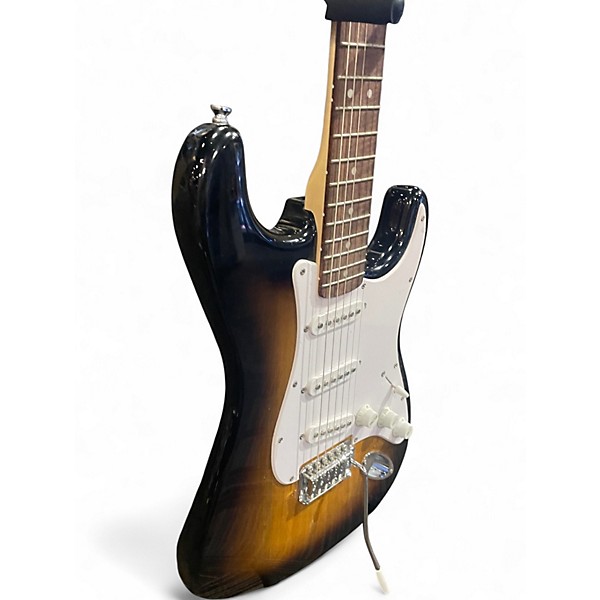 Used Squier Stratocaster 2 Tone Sunburst Solid Body Electric Guitar