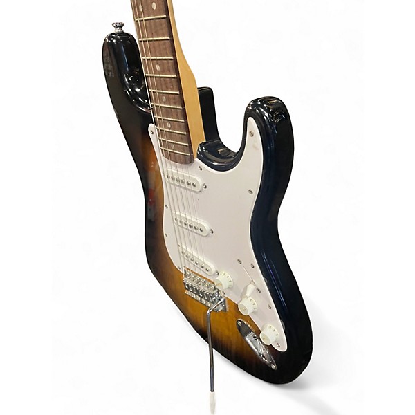 Used Squier Stratocaster 2 Tone Sunburst Solid Body Electric Guitar