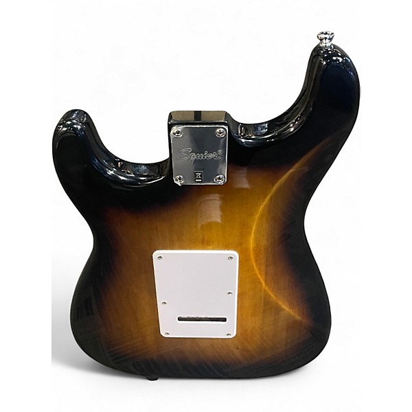 Used Squier Stratocaster 2 Tone Sunburst Solid Body Electric Guitar